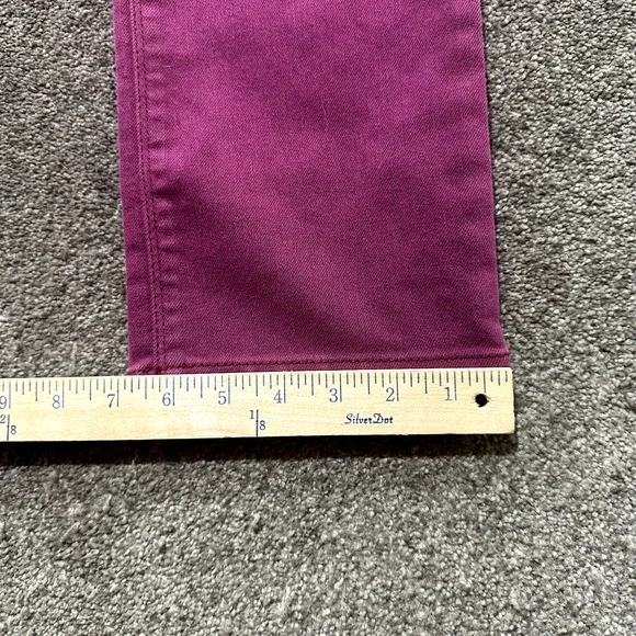 DL1961 Jeans Women 29 Pink Denim SAMANTHA Slim Straight Mid Rise Stretch Comfort - Picture 9 of 16